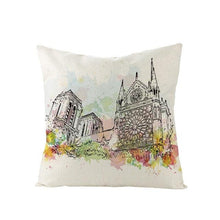 Load image into Gallery viewer, World Famous City Building Tower Paris Printing Pillow Covers For Home Chair Car Decorative Cushion Covers 45*45cm