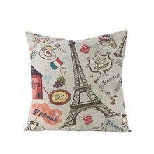 Load image into Gallery viewer, World Famous City Building Tower Paris Printing Pillow Covers For Home Chair Car Decorative Cushion Covers 45*45cm