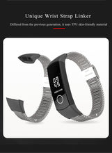 Load image into Gallery viewer, Wrist Strap Smart Wristband Metal Bracelet Band Compatible With Smart Watch Adjustable Stainless Steel Loop Mesh Magnetic Strap Replacement Wristbands Bracelet Fitness And Wellness Tracker For Women Men