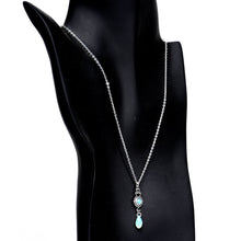 Load image into Gallery viewer, Flashback Silver Plated Chain Necklace Created with Crystals