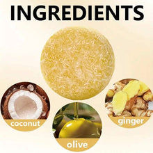 Load image into Gallery viewer, Xioimy Ginger Shampoo Bar 2.116oz