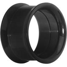 Load image into Gallery viewer, 9/16 Anodized Titanium Black Double Flare Screw Fit Tunnel Set of 2