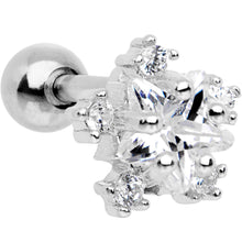 将图片加载到图库查看器,Clear CZ Gem Stardust Tragus Cartilage Earring