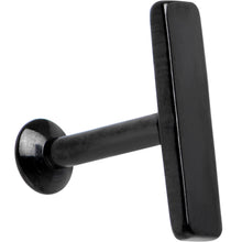 将图片加载到图库查看器,1/4 9mm Black IP Rectangle Internal Thread Daith Cartilage Tragus