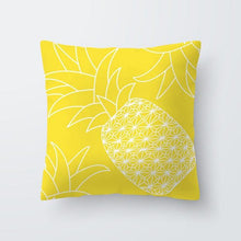 Load image into Gallery viewer, Yellow Pillow Case Cushion Cover Geometric Polyester Pillowcase Home Decorative Yellow Grey Modern Pillow Covers Beautiful Pattern Linen Square Pillow Case For Sofa Couch 45x45CM