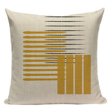 Load image into Gallery viewer, Yellow Pillow Covers Nordic Geometric Cushion Pillow Covers White Pillowcase Geometric Cushion Case Decoration Home Room Pillow Case