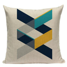 Load image into Gallery viewer, Yellow Pillow Covers Nordic Geometric Cushion Pillow Covers White Pillowcase Geometric Cushion Case Decoration Home Room Pillow Case