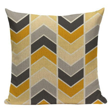 Load image into Gallery viewer, Yellow Pillow Covers Nordic Geometric Cushion Pillow Covers White Pillowcase Geometric Cushion Case Decoration Home Room Pillow Case