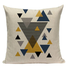 Load image into Gallery viewer, Yellow Pillow Covers Nordic Geometric Cushion Pillow Covers White Pillowcase Geometric Cushion Case Decoration Home Room Pillow Case