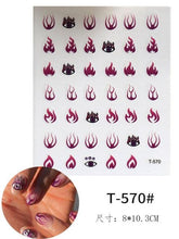 将图片加载到图库查看器,Yellow Smiles Sun Moon Clouds 3D Nail Stickers For Halloween Theme Slider Decals Nail Art Decorations Design 3D Self-Adhesive Nail Decorations Accessories Women Girls Manicure Decorations Nail Art Supplies Water Transfer Decals