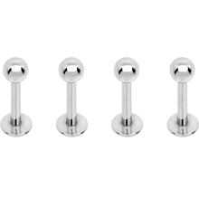 Load image into Gallery viewer, 16G 5/16 Rainbow Black PVD Pack Set of 12 Labret Monroe