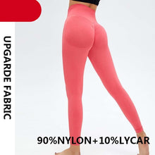 将图片加载到图库查看器,Yoga High Waist Push Up Seamless Sport Leggings Women Workout Pants Super Stretchy Gym Workout Tight Sport Leggings Lightweight Running Pants