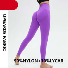 将图片加载到图库查看器,Yoga High Waist Push Up Seamless Sport Leggings Women Workout Pants Super Stretchy Gym Workout Tight Sport Leggings Lightweight Running Pants