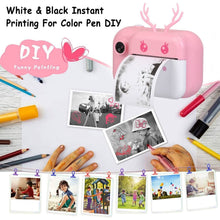 Load image into Gallery viewer, Zero Ink Selfie Camera 1080P HD Video Recorder with Dual Lens 3 Roll Print Papers