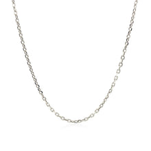 将图片加载到图库查看器，Sterling Silver Rhodium Plated Cable Chain 1.5mm
