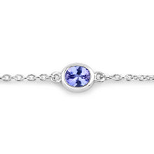 Load image into Gallery viewer, 1.65 Carat Genuine Tanzanite .925 Sterling Silver Bracelet
