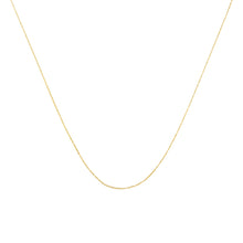 Load image into Gallery viewer, Solid 10K Yellow Gold 0.5mm Slim and Dainty Unisex 18" Rope Chain Necklace

