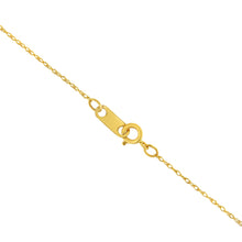 Load image into Gallery viewer, Solid 10K Yellow Gold 0.5mm Slim and Dainty Unisex 18" Rope Chain Necklace
