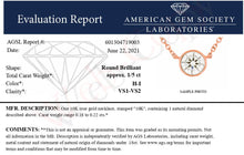 Load image into Gallery viewer, AGS Certified 10K Rose Gold 1/5 Cttw Bezel Set Round Diamond Solitaire 16-18" Adjustable Pendant Necklace (H-I Color, VS1-VS2 Clarity)
