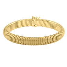 将图片加载到图库查看器，14k Yellow Gold Tubogas Bracelet (9.00 mm)
