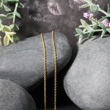 Load image into Gallery viewer, 14k Yellow Gold Forsantina Lite Cable Link Chain 1.5mm
