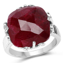 Load image into Gallery viewer, 13.65 Carat Dyed Ruby .925 Sterling Silver Ring
