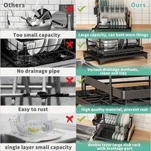 将图片加载到图库查看器，Black Metal Dish Rack – 2-Layer / 3-Layer
