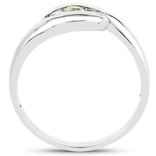 将图片加载到图库查看器，0.56 Carat Genuine Peridot .925 Sterling Silver Ring
