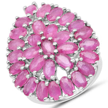 将图片加载到图库查看器，8.10 Carat Genuine Ruby .925 Sterling Silver Ring
