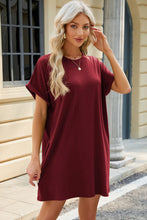 Load image into Gallery viewer, Short Sleeve Mini Dress with Pockets Casual &amp; Stylish Everyday Wear
