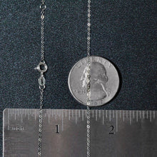 Load image into Gallery viewer, Double Extendable Piatto Chain in 14k White Gold (1.2mm)
