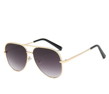 Load image into Gallery viewer, Luxury Lady Vintage Round Metal  Sunglasses For  Driving Black Retro Mirror Sunglasses Woman  Shade Sunglasses With  UV400 Protection
