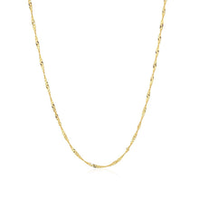 Load image into Gallery viewer, 14k Yellow Gold Singapore Chain 1.5mm

