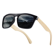 Load image into Gallery viewer, Polarized Bamboo Elegant Wood Sunglasses for Men and Women in Famous Retro Classic Style  Design With UV400 Protection
