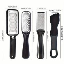 Load image into Gallery viewer, 4-Piece Stainless Steel Foot File Set – Callus &amp; Dead Skin Remover

