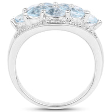 Load image into Gallery viewer, 2.50 Carat Genuine  Blue Topaz .925 Sterling Silver Ring
