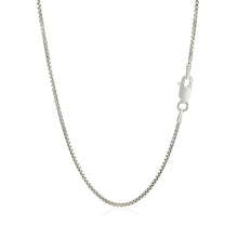 Load image into Gallery viewer, Sterling Silver Rhodium Plated Box Chain 1.3mm
