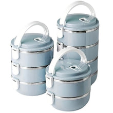 将图片加载到图库查看器，Stainless Steel Insulated Bento Lunch Box – 2/3/4 Layer
