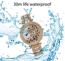Load image into Gallery viewer, Women Quartz Watch Fashion Bling Casual Ladies Watch Female Quartz Gold Watch Crystal Diamond Leopard For Women and Girls
