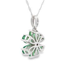 Load image into Gallery viewer, 1.51ct Emerald Diamond Fashion Pendants 14KT White Gold
