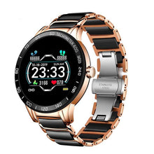 Load image into Gallery viewer, Luxury Ceramic Elegant Unisex Smart Watch With Heart Rate Monitor and Blood Pressure Fitness tracker Ceramic strap Sport Watch With Waterproof Protection

