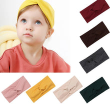 Load image into Gallery viewer, Baby Solid Cross Knitted Headband For Girls Women Kids Twisted Elastic Hairband Turban
