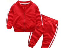 Load image into Gallery viewer, Fashion New Clothes Cotton Long Sleeve Solid Zipper Jacket Pants 2pcs Baby Boy / Baby Girl Clothing Set In Sport Design
