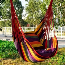 Load image into Gallery viewer, Hammock Chair Canvas – Portable Colorful Stripe Indoor Swing
