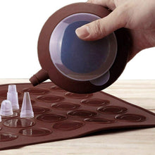 Load image into Gallery viewer, 1-2pc/set Large Macaroon Kit Silicone Mat Non-Stick Baking Mold Set 48 Capacity Pot Cake Decorating Supplies Macaron Silicone Mat Non-Stick Silicone Macaron Reusable Baking Mold Set
