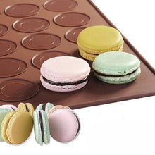 Load image into Gallery viewer, 1-2pc/set Large Macaroon Kit Silicone Mat Non-Stick Baking Mold Set 48 Capacity Pot Cake Decorating Supplies Macaron Silicone Mat Non-Stick Silicone Macaron Reusable Baking Mold Set
