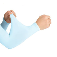 将图片加载到图库查看器，1 Pair One Size Women Cooling Anti-UV Arm Sleeves Girls Sun Protection Arm Covers For Ladies Running Riding Outdoor Sports UV Protection Cooling Arm Sleeves Women Outdoor Activities Workout Arm Sleeve
