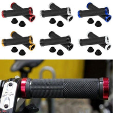 将图片加载到图库查看器，1 pair  Road Cycling Handlebar Grips Anti-Skid Rubber Bicycle Grips Mountain Bike Lock On Bicycle Handlebars End Grips Handle Grip With Aluminum Lock Bike Grip For Scooter Cruiser Tricycle Wheel Chair Mountain Road Urban Foldable Bike
