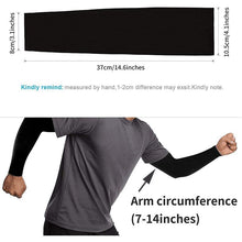 将图片加载到图库查看器，1 Pair Unisex Cool Cycling Sleeve Sport Cooling Arm Sleeves Anti-sunburn Sunscreen UV Sports Fitness Sun Protection Arm Women Sleeves Cooling Arms Men Sports Safety Sleeves Long Soft Tennis Arm Cover
