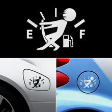 将图片加载到图库查看器，1 Pcs Funny Car Sticker Pull Fuel Tank Pointer To Full Hellaflush Reflective Vinyl Car Sticker Decal Funny High Gas Car Stickers, Reflective Gas Consumption Decal Heat &amp; Water Resistant Fuel Gage Empty Stickers for Car Trucks Motorcycle SUV Van
